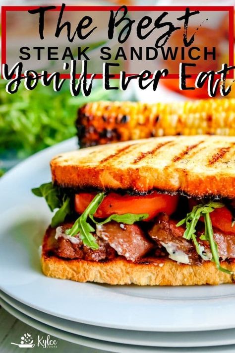 Steak Sandwich Recipes Ribeye, Sourdough Steak Sandwich, Steak Sandwich Recipes Easy, Ribeye Steak Sandwich Recipes, Ribeye Sandwich Recipe, Ribeye Sandwich, Grilled Steak Sandwich, Best Steak Sandwich, Dinner Protein