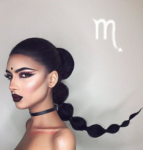 This incredible make up artist, Setareh Hosseini, is creating "Zodiac-inspired" looks - how you like them now? Avant Garde Hair, Queen Makeup, Zodiac Designs, Scorpio Zodiac, Makeup Forever, Grunge Hair, Gorgeous Makeup, Artistry Makeup, Star Signs