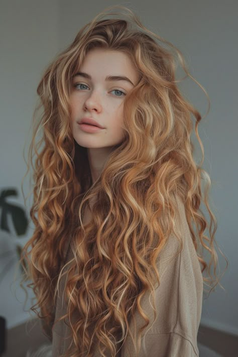 Discover 20 versatile mermaid hair styles perfect for any occasion, from casual days out to elegant evenings. Curly Human Hair Wig, Foto Poses, Mermaid Hair, Long Curly Hair, Ginger Hair, Long Curly, Hair Transformation, Trendy Hairstyles, Wavy Hair