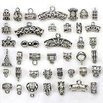 Diy Silver Jewelry, Silver Jewelry Accessories, Diy Collier, Decorative Pattern, Beads Diy, Accessories Diy Jewelry, Diy Schmuck, Tube Beads, Bijoux Diy