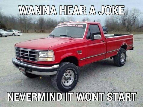 Truck Jokes, Ford Humor, Funny Truck Quotes, Chevy Vs Ford, Chevy Jokes, Funny Car Quotes, Ford Memes, Ford Jokes, Trucking Humor