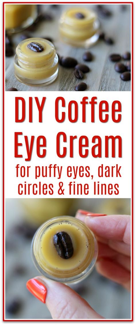 Eye Cream Recipe, Coffee Eye Cream, Eyes Dark Circles, Diy Eye Cream, Eyes Dark, Diy Kosmetik, Eye Creams, Dark Circle, Image Skincare