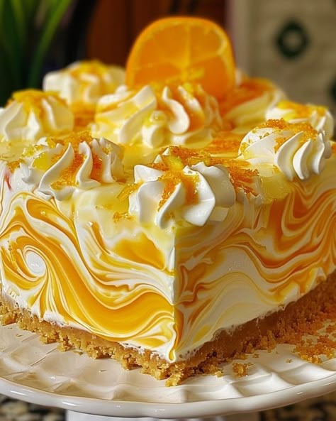 Recipes Global Easy Delicious Cakes, Cheesecake Ingredients, Easy Easter Recipes, Swirl Cheesecake, Pineapple Recipes, Delicious Cake Recipes, Yummy Comfort Food, Food Garnishes, Fancy Desserts