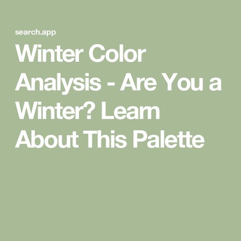 Winter Color Analysis - Are You a Winter? Learn About This Palette Winter Palate Color, Winter Colour Palette Fashion, Winter Color Palette Analysis, Winter Undertone, Winter Colors Palette, Warm Winter Color Palette, Winter Seasonal Color Analysis, Winter Color Analysis, Winter Season Images