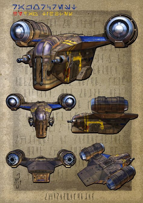 ArtStation - Razorcrest, Daz Tibbles Mandalorian Ships, Starwars Mandalorian, Razor Crest, Star Wars Ring, Star Wars Ships Design, Crest Design, Star Wars Spaceships, Starship Concept, Star Wars Mandalorian