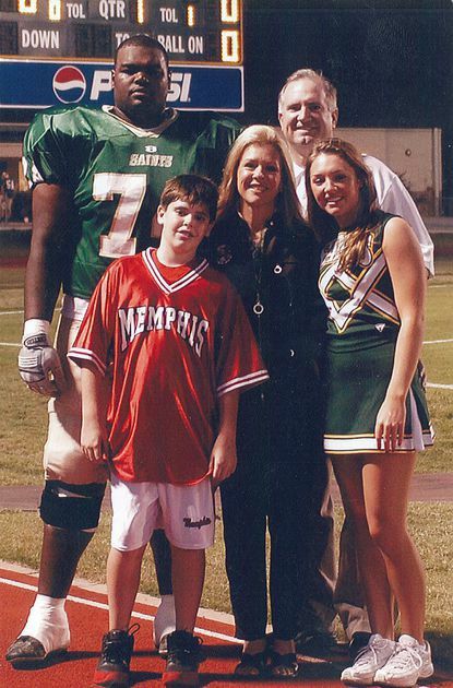 Michael Oher and the Tuohy family Cinema Site, Pickled Corn, Michael Oher, Vegetarian Meat, Blind Side, Baltimore Ravens Football, The Blind Side, Ravens Football, Divorced Parents