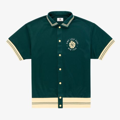 Tees & Polos – Aimé Leon Dore Polo Shirt Design, Aime Leon Dore, Shirt Design Inspiration, Bowling Shirts, Green Shirt, Apparel Design, Shirt Design, New Balance, Varsity Jacket