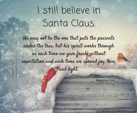 Believe in the Spirit of Santa Believe In Santa, Christmas Message, Christmas Poems, Card Sayings, Cadeau Photo, Christmas Love, Christmas Is Coming, Christmas Quotes, Christmas Joy