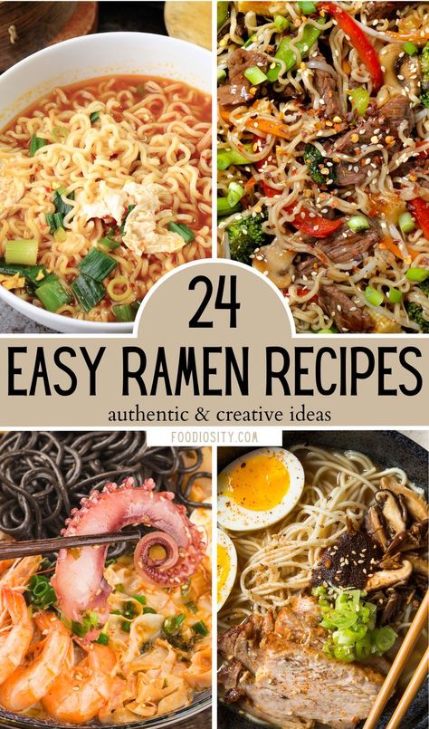 Easy Ramen Recipes, Ramen Dinner Recipes, Top Ramen Recipes, Ramen Noodle Recipes Soup, Homemade Ramen Noodles, Ramen Noodle Recipes Easy, Ramen Soup Recipes, Lunch Bowl Recipe, Ramen Dinner