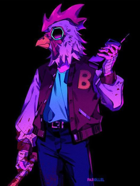 Jacket Hotline Miami Fanart, Hotline Miami Pfp, Hotline Miami Icon, Hotline Miami Wallpapers, Hotline Miami Art, Hotline Miami Jacket, Miami Wallpaper, Payday 2, Hotline Miami