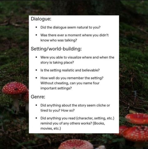 questions to ask your beta readers-insta (ambient writing) Questions To Ask Beta Readers, Reincarnation Writing Prompts, Beta Reader Questions, Mystery Prompts Story Starters, Beta Reader, Beta Plus Publishing, Readers Response Prompts, Creative Writing Exercises, Writing Exercises