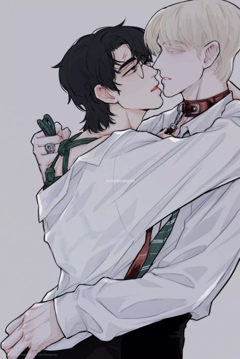 Darco X Harry, Darry Fanart, Harry Potter Kiss, Fantastic Beasts Hogwarts, Draco Malfoy Fanart, Drarry Fanart, Harry Draco, Gravity Falls Funny, Gay Harry Potter