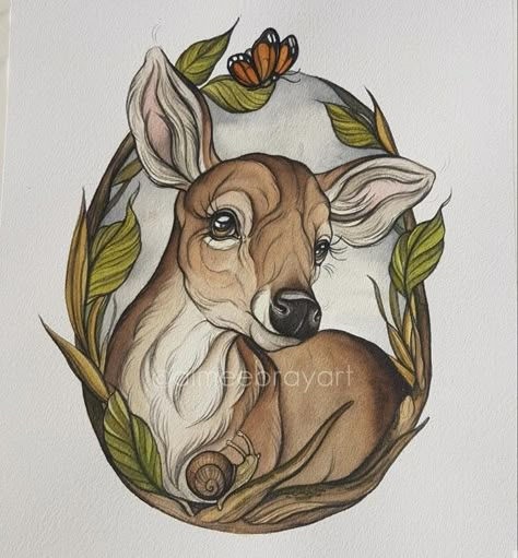 Inspo Tattoo, Deer Tattoo, Clever Tattoos, Fabric Painting Techniques, Animal Illustration Art, Deer Art, Desenho Tattoo, Japanese Tattoo Art, Animal Portraits