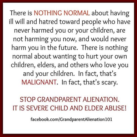 Grandparent Alienation, Alienation Quotes, Grandparents Rights, Grandparents Quotes, Family Advice, Parental Alienation, Mom Life Quotes, Child Psychology, Narcissistic Behavior