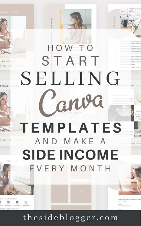 Pinterest Graphic Design, Creating On Canva, Side Hustle Ideas Canva, Etsy Shop Template, Canva For Business, Make Money Using Canva, Digital Template Ideas, How To Sell Canva Templates, Digital Templates Design