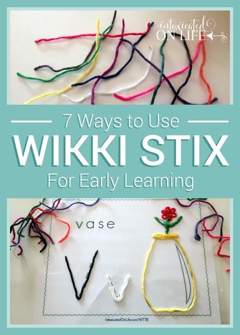 7 Ways To Use Wikki Stix For Early Learning Wax Craft Sticks Ideas, Fine Motor Activities For Kids, Pre Writing Activities, Early Learning Activities, Homeschool Classroom, Kids Sensory, Free Preschool, Early Literacy, Fine Motor Activities