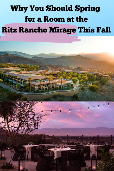 Fall is the perfect time to visit the Ritz-Carlton Rancho Mirage, with cooler weather and fewer crowds. Enjoy stunning views of the Palm Springs Valley, relax at the Ritz-Carlton Spa, or explore nearby attractions like Joshua Tree National Park. Whether you're hiking, golfing, or lounging by the pool, this luxurious desert resort is the ideal getaway. Book a room at the Ritz-Carlton for a rejuvenating escape—you won’t be disappointed! Desert Resort, Rancho Mirage, Spring Valley, Coachella Valley, The Ritz Carlton, The Ritz, Joshua Tree National Park, Ritz Carlton, Cooler Weather