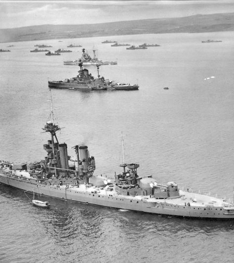 HMS Iron Duke, 1939 at Scapa Flow as a depot/AA ship. Two R class battleships, one possibly HMS Royal Oak, in the background. Scapa Flow, Royal Navy Ships, Capital Ship, Naval History, Navy Aircraft, Navy Ships, Model Boats, Aircraft Carrier, Royal Navy