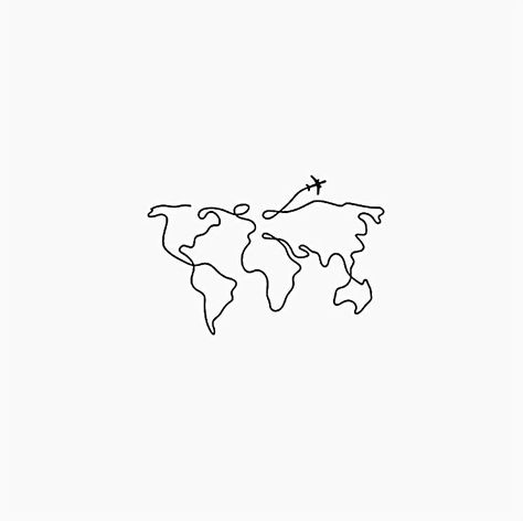 Aesthetic Minimalist Drawing, Line Art Travel, Visuell Identitet, 심플한 그림, Tato Henna, Zestaw Ikon, Minimalist Drawing, E Tattoo, Line Art Tattoos