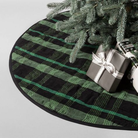 A Peek at Chip & Joanna Gaines’ Farmhouse Christmas Collection - The Cottage Market Quilted Tree Skirt, Plaid Tree Skirt, Magnolia Green, Hearth And Hand With Magnolia, Target Decor, Plaid Christmas Tree Skirt, Hearth & Hand With Magnolia, Tartan Christmas, Plaid Quilt