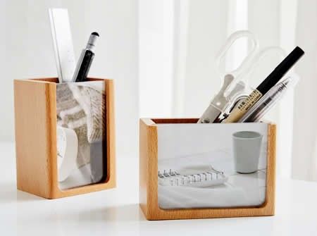 Wood Pen Holder, Wooden Pen Holder, Frame Desk, Pencil Organizer, Desk Organization Office, Wooden Pen, Wood Pens, Cute Pens, Acrylic Frames