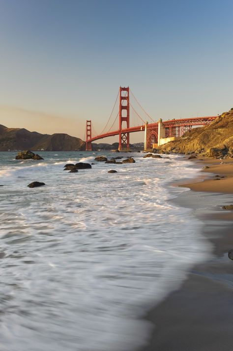 Golden Gate Bridge Wallpaper, Baker Beach San Francisco, Zicxa Photos, Bridge Wallpaper, Beach San Francisco, Best Beaches In The World, Baker Beach, Beach Images, Tropical Beaches