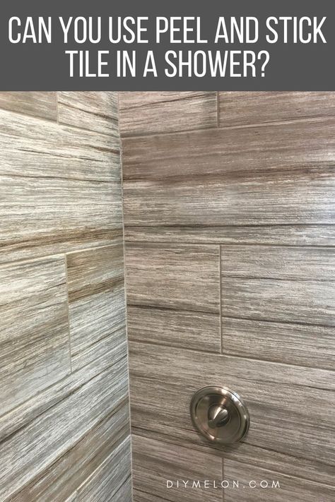 Can You Use Peel And Stick Tile In A Shower Peel And Stick Over Bathroom Wall Tile, Self Adhesive Bathroom Wall Tile, Stick And Peel Shower Tile, Peel And Stick Bathtub Surround, Can You Tile Over Tile Bathroom, Can You Tile Over A Shower Insert, Shower Tile Update Diy, Update Shower Tile Without Replacing, Diy Shower Backsplash