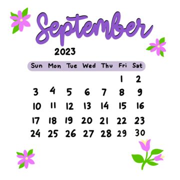 Cute September Calendar 2023, September Calendar 2023, September Month, Calendar February, Pink Calendar, Calendar September, Calendar Organizer, Calendar Png, February Month