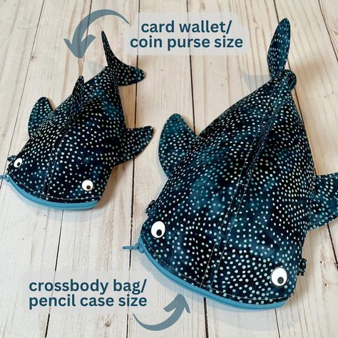 Michele York Design (@micheleyorkdesign) • Instagram photos and videos Whale Sharks, Keychain Purse, Simple Sewing, Cute Whales, Whale Shark, Easy Sewing Projects, Sewing Ideas, Sharks, Make And Sell