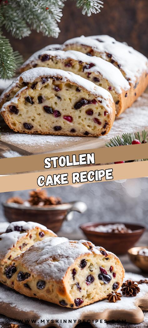 Pinterest Description 🎄🍞 Enjoy a slice of traditional German Christmas with this delicious Stollen! Packed with dried fruits, nuts, and optional marzipan, this rich and festive bread is perfect for holiday celebrations. #Stollen #ChristmasBaking #HolidayRecipes #FestiveBread #myskinnyrecipes 🍰✨🍊 German Christmas Stolen, German Stollen Recipe Christmas, German Stollen Recipe, Marzipan Stollen Recipe, German Christmas Desserts, German Christmas Bread, Stollen Cake, Christmas Stollen Recipe, Stollen Bread