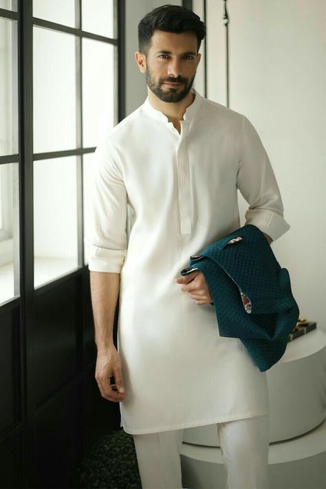 White Kurta Men, Kurta Koti, Traditional Indian Mens Clothing, Kurta Designs Men's, Desi Wardrobe, Kurta And Pants, Indian Wedding Clothes For Men, Sania Maskatiya, Boys Kurta Design