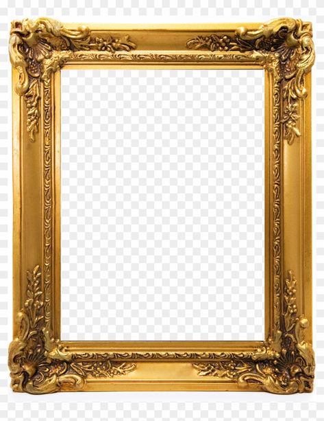 Picture Frame Png Aesthetic, Gold Frame Transparent Background, Photocard Frame Png, Green Screen Picture Frame, Painting Frame Png, Frame Png Aesthetic, Royal Picture Frame, Frame Background Png, Edit Frame