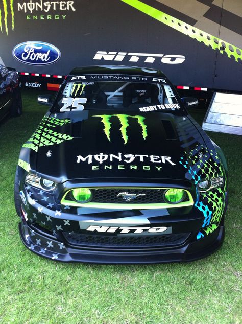 The Monster Energy Drift Mustang at the Fabulous Fords Show. Cooper Tires, Stuff To Buy, Monster Crafts, Monster Energy Drink, Pretty Bike, Pony Rides, Sweet Cars, Mustang Cars, Tuner Cars