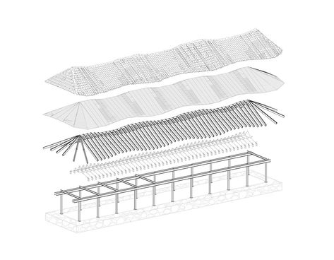 rippling rooftop shades rural school in oaxaca, designed by territorio estudio China Architecture, Open Architecture, Green Facade, New York Architecture, Concrete Architecture, Bjarke Ingels, India School, Zaha Hadid Architects, Roof Structure