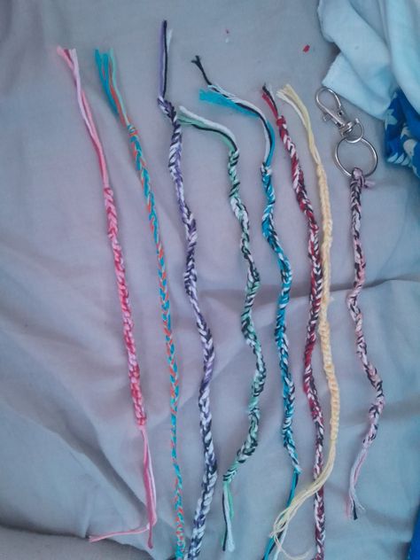 Selling homemade bracelets/anklets for 1 for a £1 or 2 for £1.50 Ypu can request any coulrs and also could have one as a key chain x Homemade Bracelets, 2 For 1, 1 Or 2, Home Made, Key Chain, Anklets, Thing 1, Key, Chain