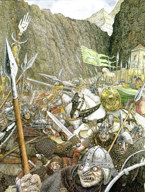 Tolkien Artwork, Medieval Warriors, John Howe, Scottish History, Warriors Illustration, Historical Warriors, Middle Earth Art, Celtic Warriors, Rome Antique