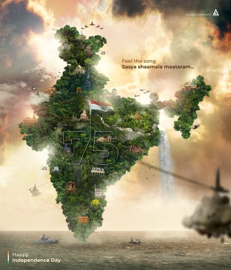 75th India independence day Independence Day Ads, Happy 75th Independence Day, Vande Mataram, 75th Independence Day, Indian Independence, Indian Independence Day, Jai Hind, Independence Day India, India Independence