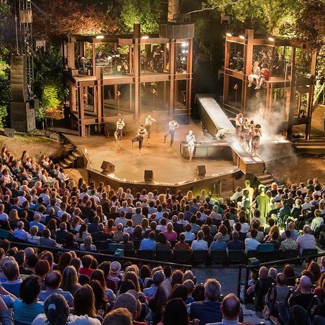 The Best Open-Air Theatres In The UK Open Air Theater Design, Open Air Theatre Architecture, Open Theater, Amphitheater Architecture, Outdoor Pavillion, Open Air Theatre, Outdoor Theatre, Theater Architecture, Cliff Edge