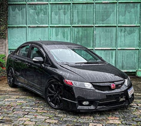 Vw Bora Tuning, 2007 Honda Civic Si, Honda Sports Car, Civic Jdm, 2007 Honda Civic, Honda Civic Car, 2008 Honda Civic, Black Honda, Honda Civic 2012