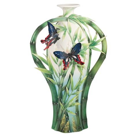 Franz Collection – Fashion aesthetics that interprets perfection Franz Collection, Bamboo Vase, Butterflies Design, Fashion Aesthetics, Home Additions, Stained Glass Art, Porcelain Vase, Butterfly Design, Decor Project