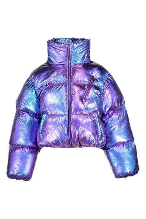 Metallic Puffer Jacket, Holographic Jacket, Holographic Fashion, Kristina Webb, Jacket Drawing, Prismacolor Art, Reference Photos For Artists, Fashion Illustrations Techniques, Illustration Fashion Design