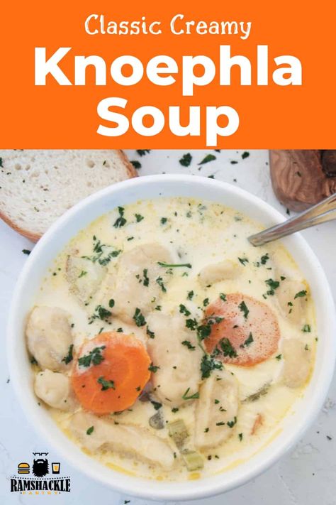 Knoephla Soup Recipe, Knephla Soup, German Soup, Knoephla Soup, Broth Soup, Soup Dumplings, Dumpling Soup, Food Soup, Dumplings For Soup