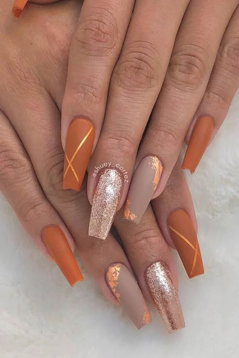 Matte Nail Art, Fall Acrylic, Nagellack Trends, Fall Nail Art Designs, Cute Nails For Fall, Cute Nail Art Designs, Matte Nails Design, Fall Acrylic Nails, Simple Nail Art Designs