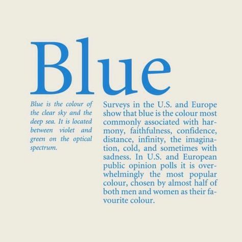 Blue Color Quotes, Minimal Quotes, Blue Quotes, Color Quotes, Color Meanings, Clear Sky, Color Psychology, Feeling Blue, Popular Color