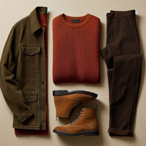 Fall Fashion Unleashed: 7 Must-Have Style Tips for Men Mens Fashion Color Guide, Men’s Color Palette, Soft Autumn Color Palette Men, Mens Fall Fashion 2024, Style Tips For Men, Rugged Fashion, Capsule Wardrobe Men, Mens Fall Outfits, Warm Fall Outfits