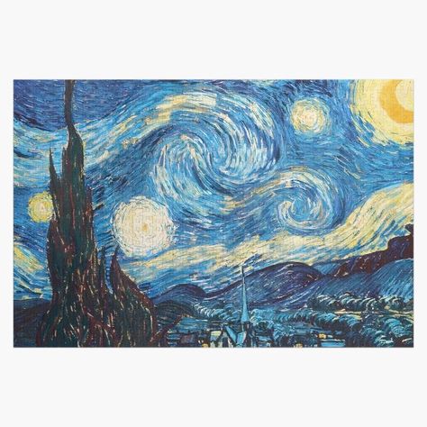 Millions of unique designs by independent artists. Find your thing. Van Gogh Famous Paintings, Music Abstract, Gogh The Starry Night, Tapestry For Bedroom, Old Country Churches, Starry Night Painting, Large Tapestry, Xl Art, Vincent Van Gogh Paintings