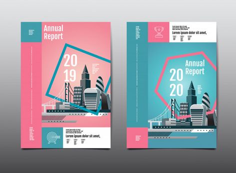 Annual report 2019 | Premium Vector #Freepik #vector #background #banner #brochure #abstract-background Creative Annual Report Design, Annual Report Cover Design, Template Layout Design, Book Vector Illustration, Annual Report Cover, Annual Report Layout, Report Design Template, Report Layout, Mises En Page Design Graphique