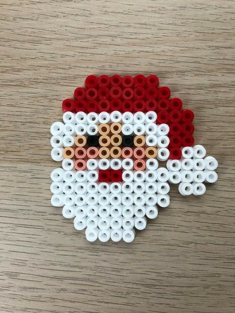 Perler Bead Ornaments Pattern, Perler Beads Pattern, Hama Beads Christmas, Christmas Perler Beads, Hamma Beads Ideas, Easy Perler Beads Ideas, Beads Pattern, Fuse Bead Patterns, Hama Beads Design