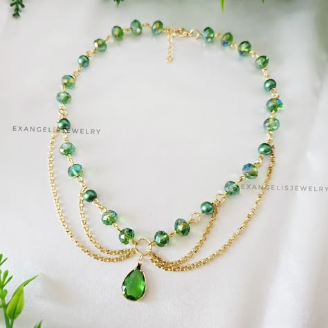 Green onyx necklace