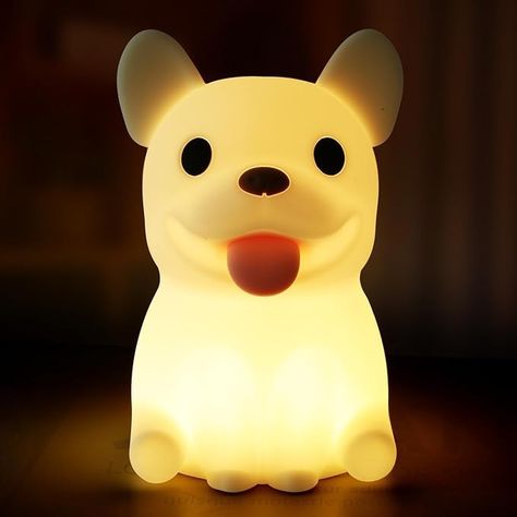 Daixinde Puppy Dog Lamp, Soft Silicone Dog Night Light, Rechargeable Dimmable Kids Nightlight, Bedside Lamp Nursery Nightlight with 20 Minutes Timer and Touch-Sensitive for Bedrooms, Living Room - Amazon.com Lamp Nursery, Dog Lamp, Nursery Night Light, Night Light Kids, Bedside Lamp, Puppy Dog, Soft Silicone, Dogs And Puppies, Night Light